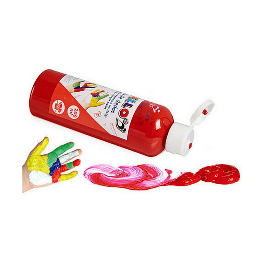 Finger Paint Pincello FP200-R Red 200 ml (12 Units)