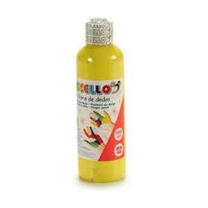 peinture pour doigts Pincello FP200-Y Jaune 200 ml (12 Unités)