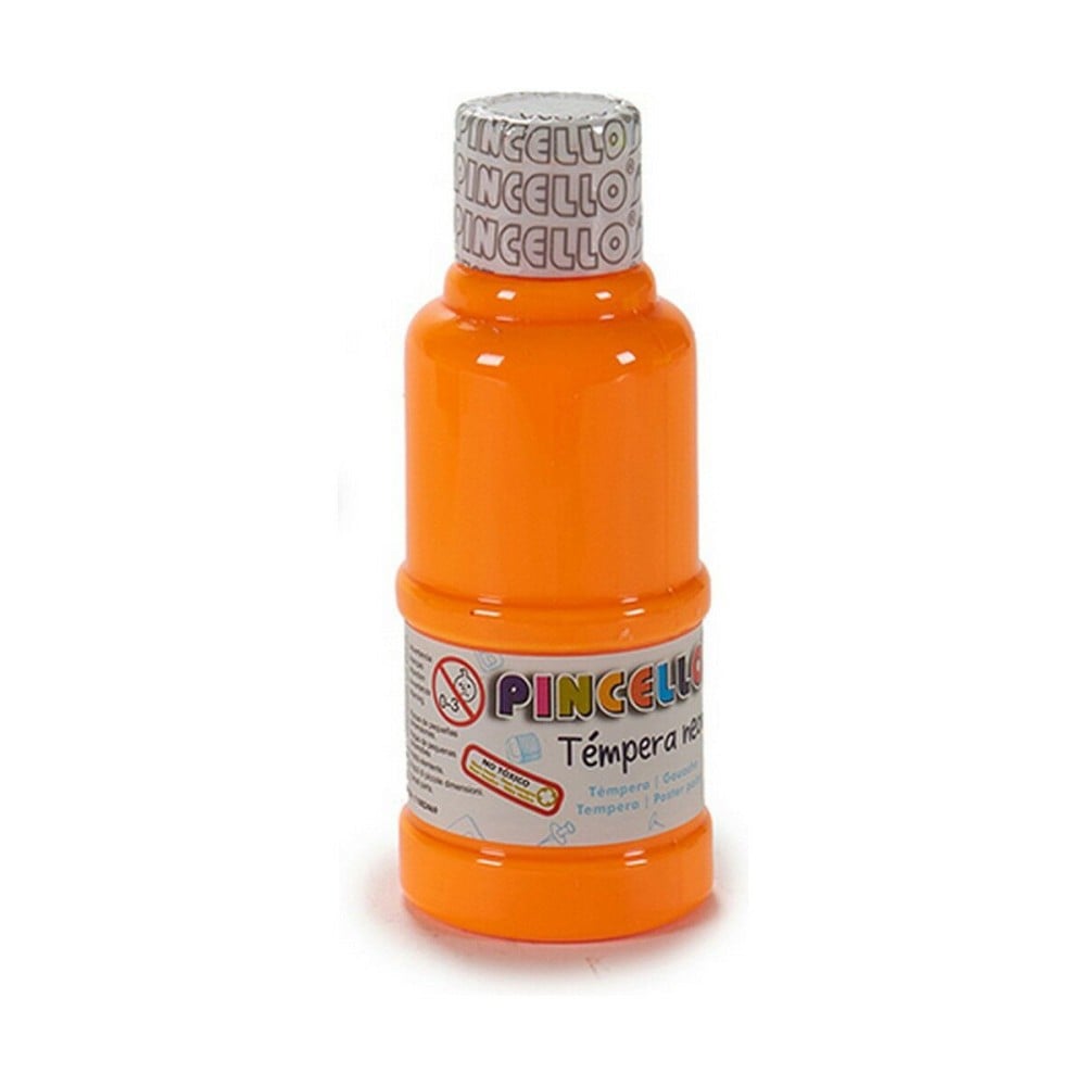 Tempera Pincello Neon Orange 120 ml (12 Stück)