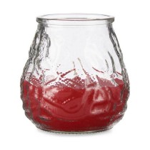 Candle Ibergarden 43594 Red Transparent Glass Paraffin Citronela Geranium 9 x 9,5 x 9 cm (6 Units)