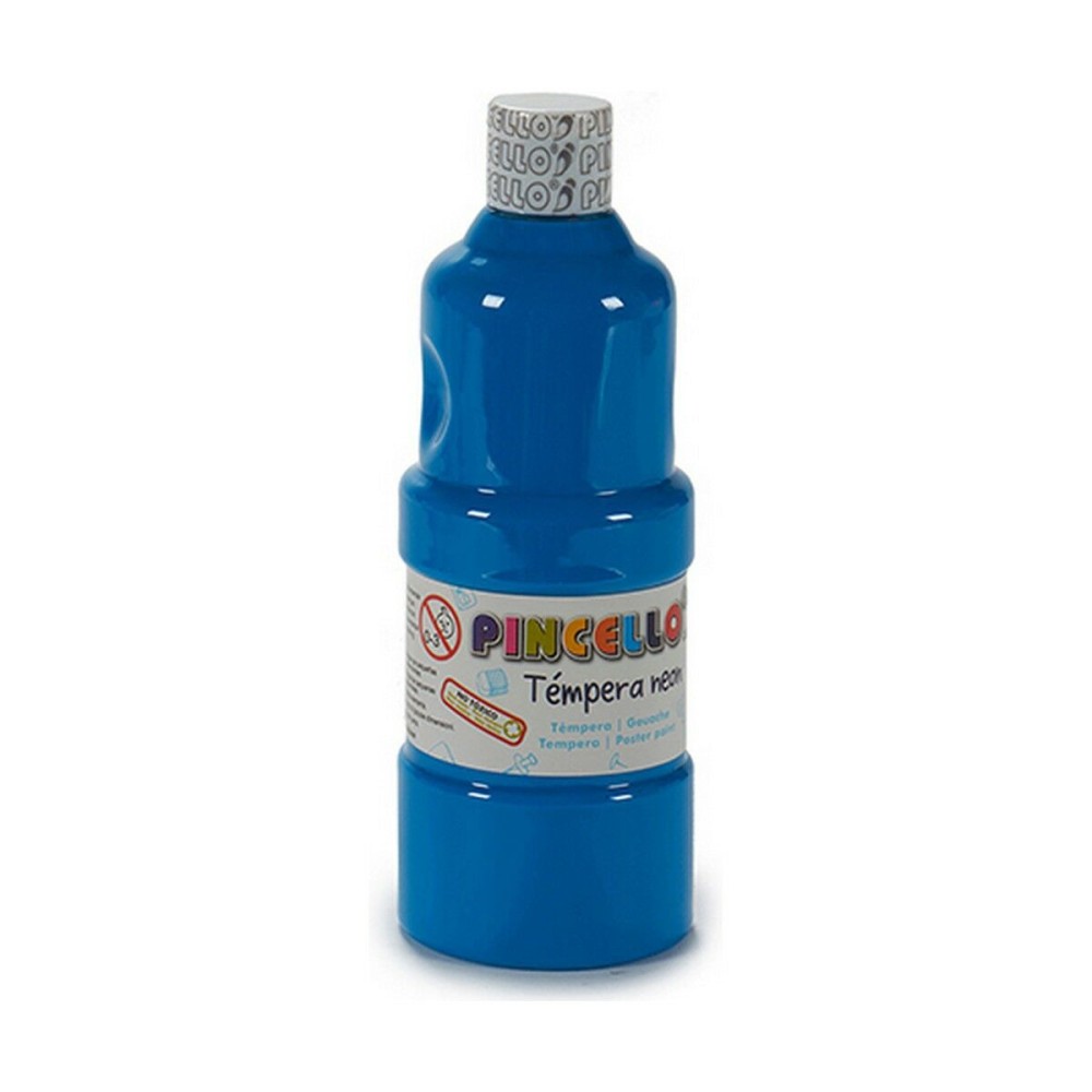 Tempera Pincello Neon Blue 400 ml (6 Units)