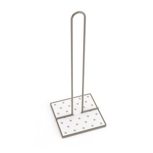 Kitchen Paper holder Versa Stars Metal Steel MDF Wood (16,5 x 31 x 13 cm)