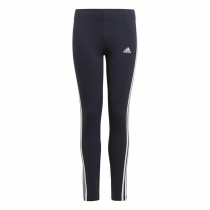 Sports Leggings for Children Adidas Essentials 3 Stripes Navy Blue