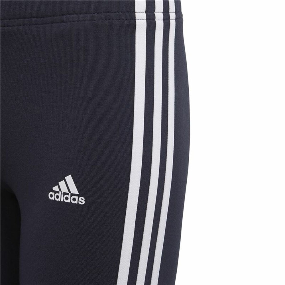 Sports Leggings for Children Adidas Essentials 3 Stripes Navy Blue