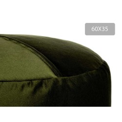 Pouf Velours Vert 60 x 39 x 60 cm (2 Unités)