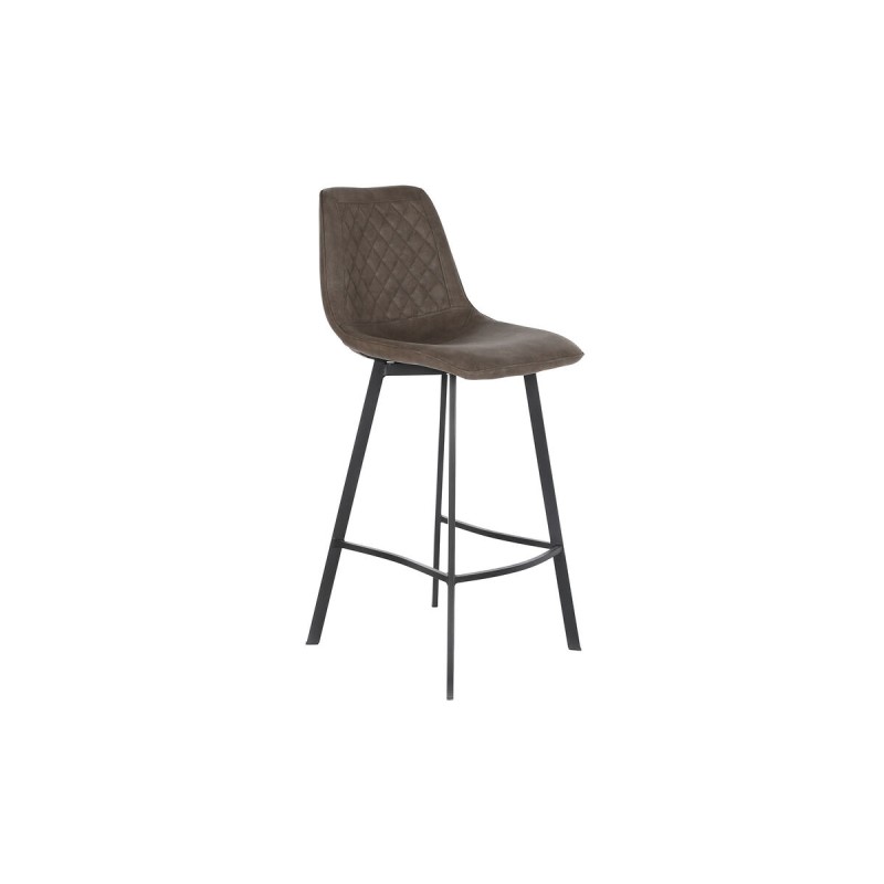 Tabouret DKD Home Decor Noir Camel Métal 56 x 49 x 110 cm