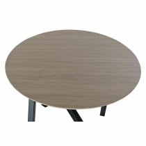 Beistelltisch DKD Home Decor 65 x 65 x 49,5 cm Schwarz Metall Holz Hellbraun