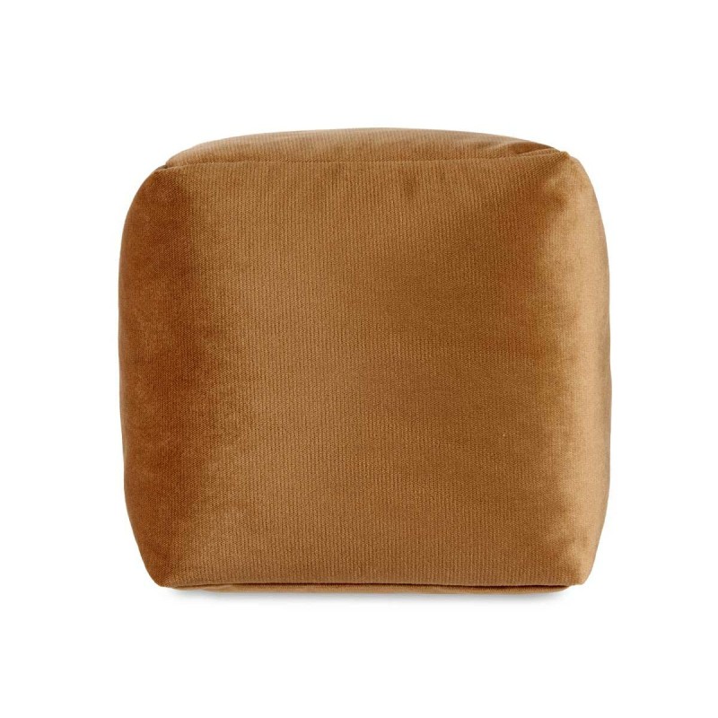 Pouf Velours Beige 30 x 30 x 30 cm (4 Unités)