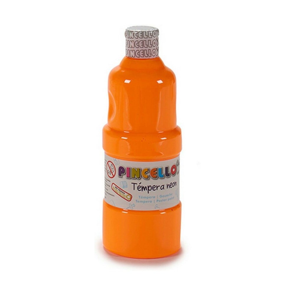 Tempera Pincello Neon Orange 400 ml (6 Units)