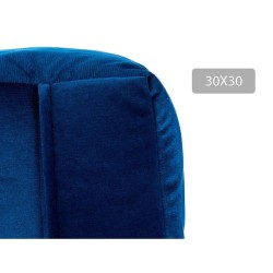 Pouffe Velvet Blue 30 x 30 x 30 cm (4 Units)