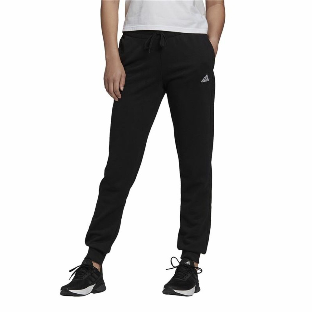 Long Sports Trousers Adidas French Terry Logo Lady Black