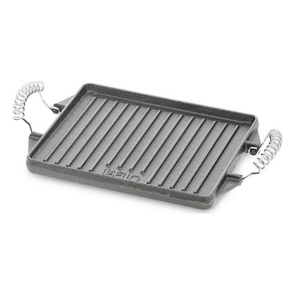 Grill hotplate Vaello Rectangular Grey Cast Iron (27 x 21 cm)