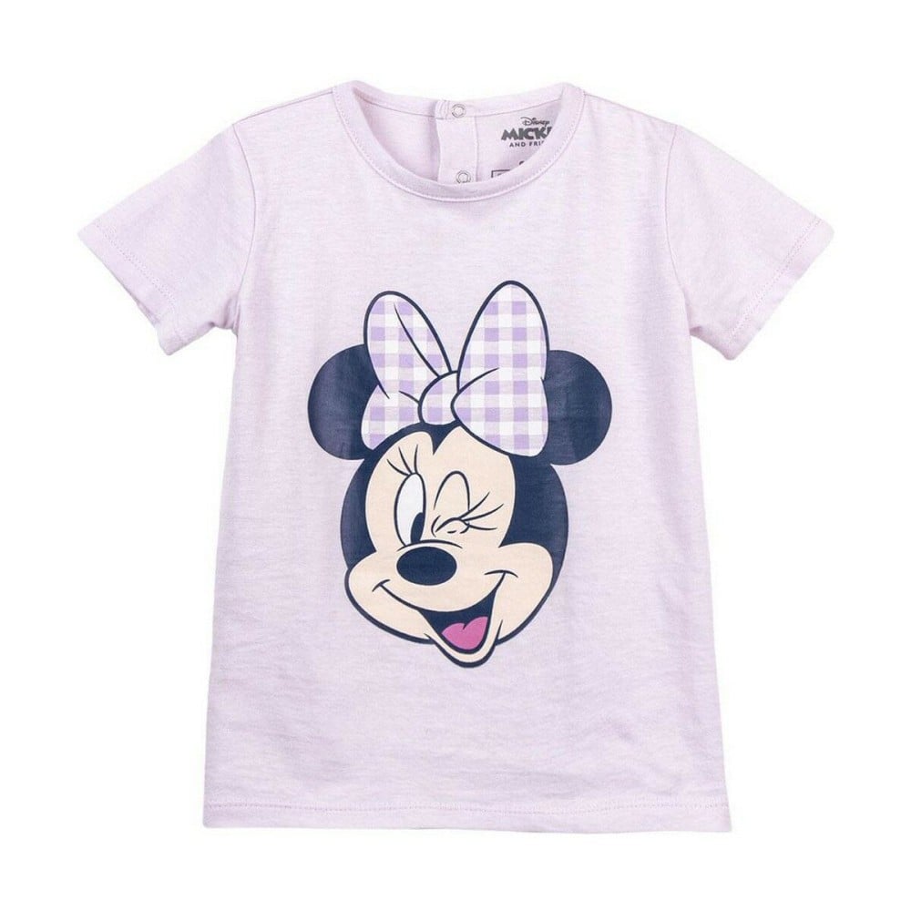 Kurzarm-T-Shirt für Kinder Minnie Mouse Lila