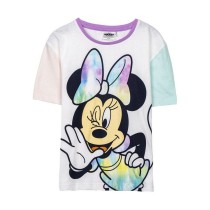 Kurzarm-T-Shirt für Kinder Minnie Mouse Dunkelgrün Bunt