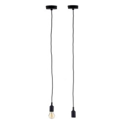 Suspension 60 W 220-250 V Noir Plastique (6 Unités)