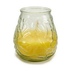 Bougie Parfumée Ibergarden CHWJ-9898MT Jaune Transparent verre Paraffine Citronnelle 9 x 9,5 x 9 cm (6 Unités)