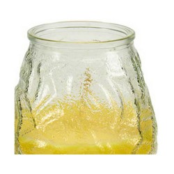 Bougie Parfumée Ibergarden CHWJ-9898MT Jaune Transparent verre Paraffine Citronnelle 9 x 9,5 x 9 cm (6 Unités)