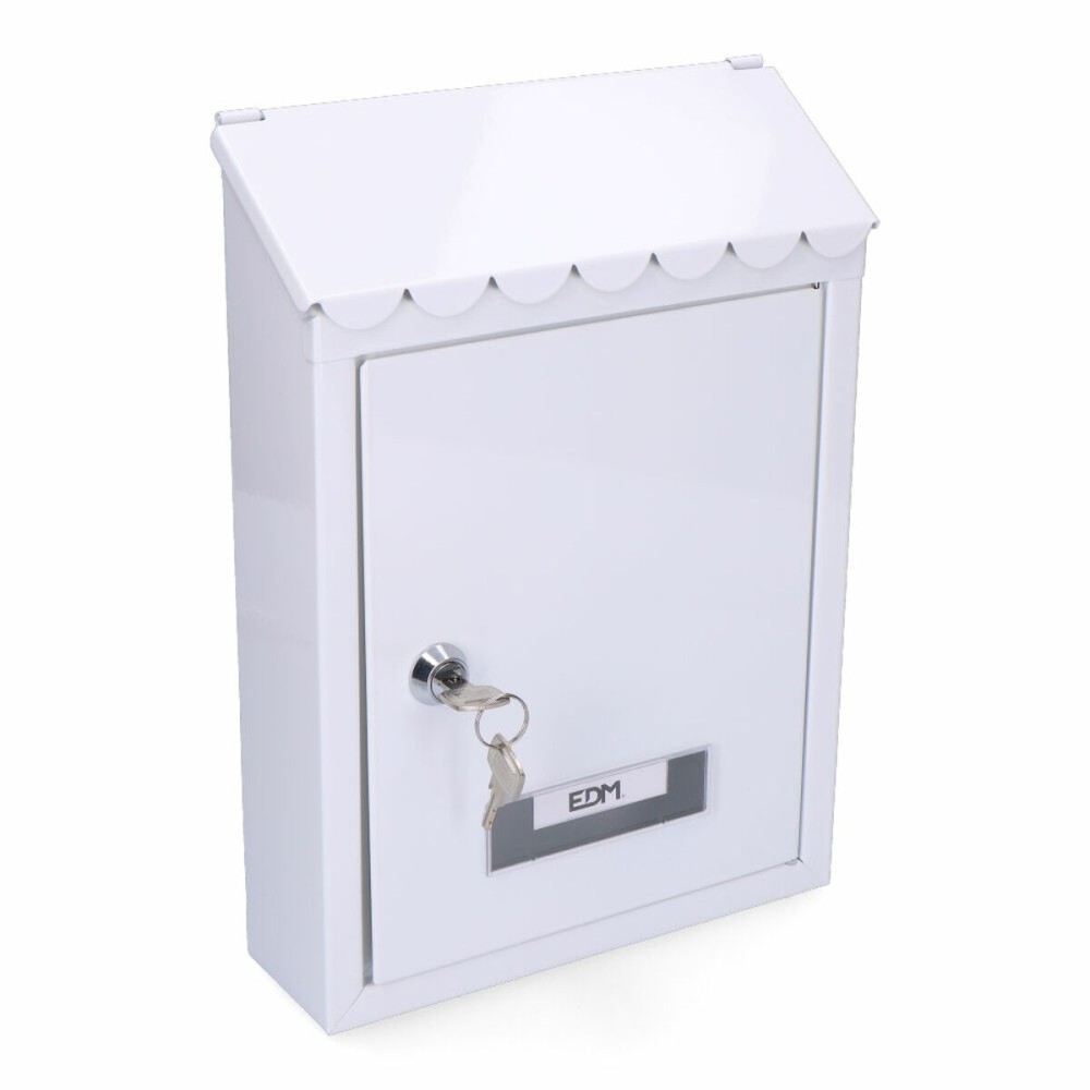 Boîte aux lettres EDM 85804 Standard Blanc Acier 21 x 6 x 30 cm