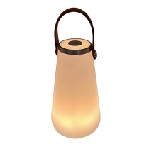 Lampe de bureau DKD Home Decor Blanc Marron 13,5 x 13,5 x 23 cm