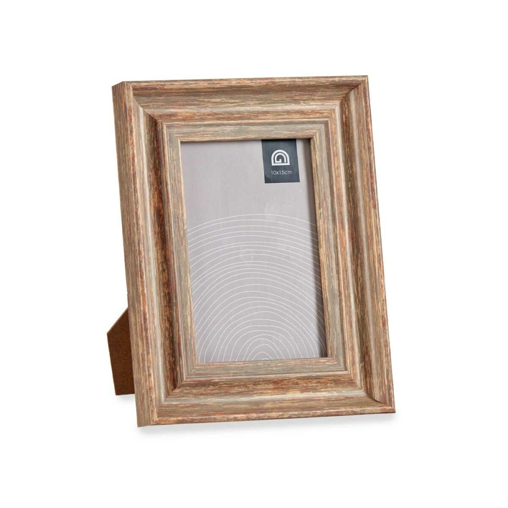 Cadre photo Verre Bois Marron Bronze Plastique (16,5 x 2 x 21 cm) (6 Unités)