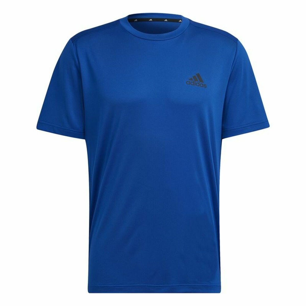 Men’s Short Sleeve T-Shirt  Aeroready Designed To Move Adidas Blue