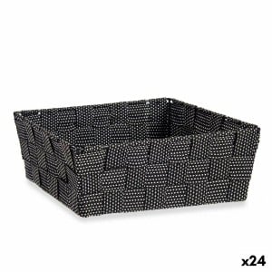 Mehrzweckkorb Kipit A3-6930A9 Schwarz Stoff 2,4 L 20 x 8 x 24 cm Geflochten (24 Stück)