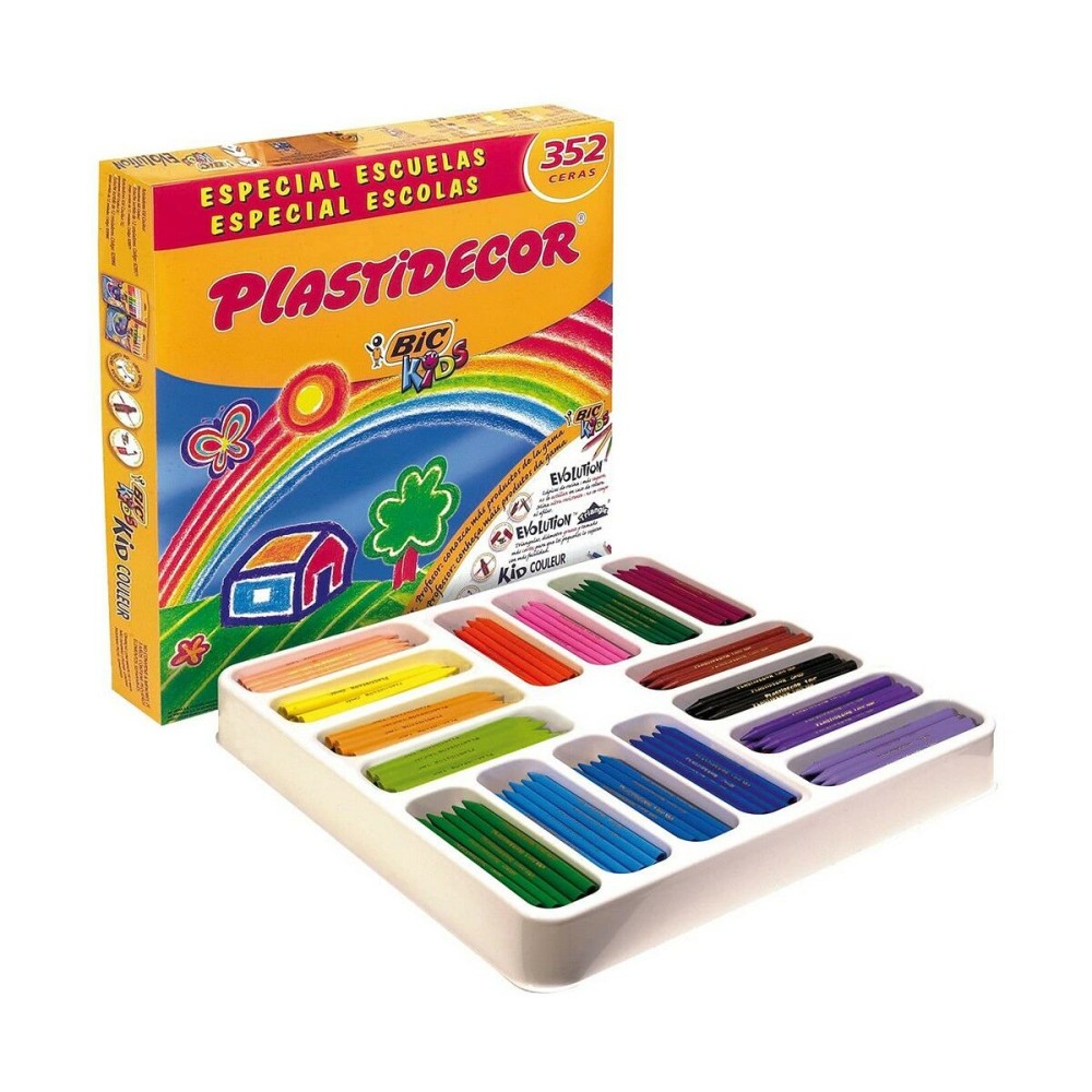 Crayons gras de couleur Plastidecor Kids Caisse Multicouleur