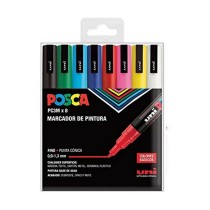 Set of Markers Uni-Ball Fine tip 0,9 mm Multicolour