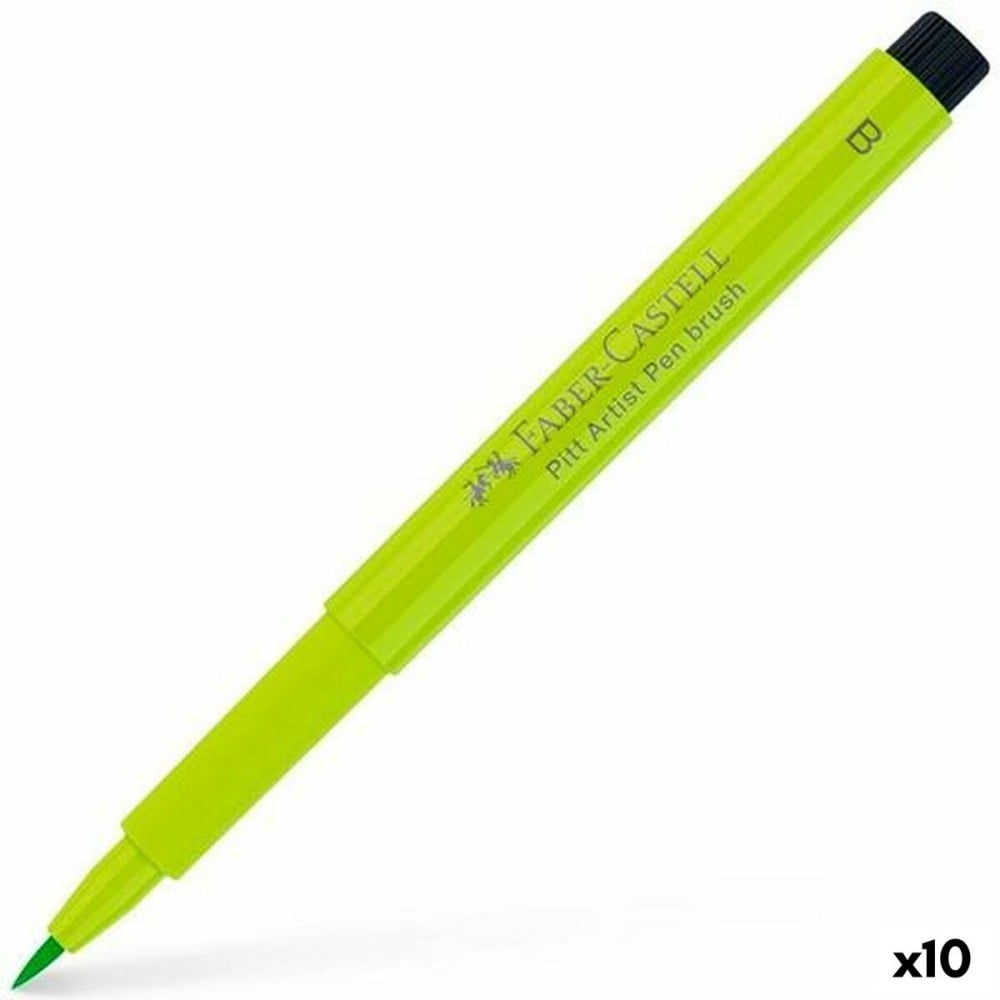 Feutres Faber-Castell Pitt Artist Vert clair (10 Unités)