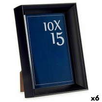 Fotorahmen Schwarz Kunststoff Glas (12,2 x 3,5 x 17,3 cm) (6 Stück)