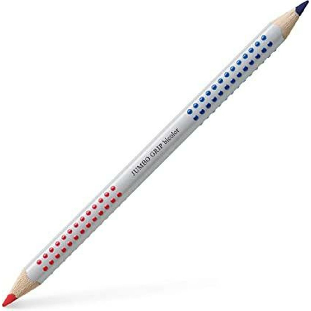 Colouring pencils Faber-Castell Jumbo Blue Red (12 Units)