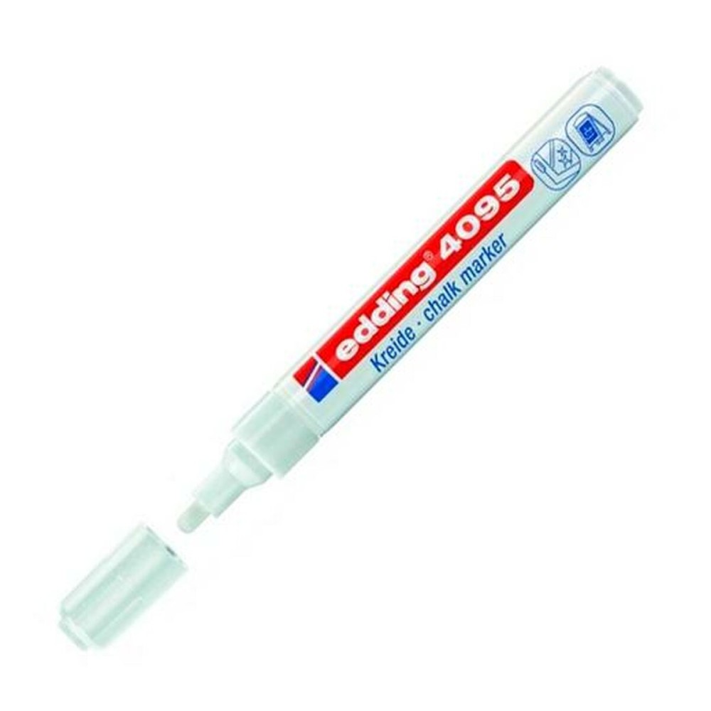 Liquid chalk marker Edding 4095 White (10 Units)