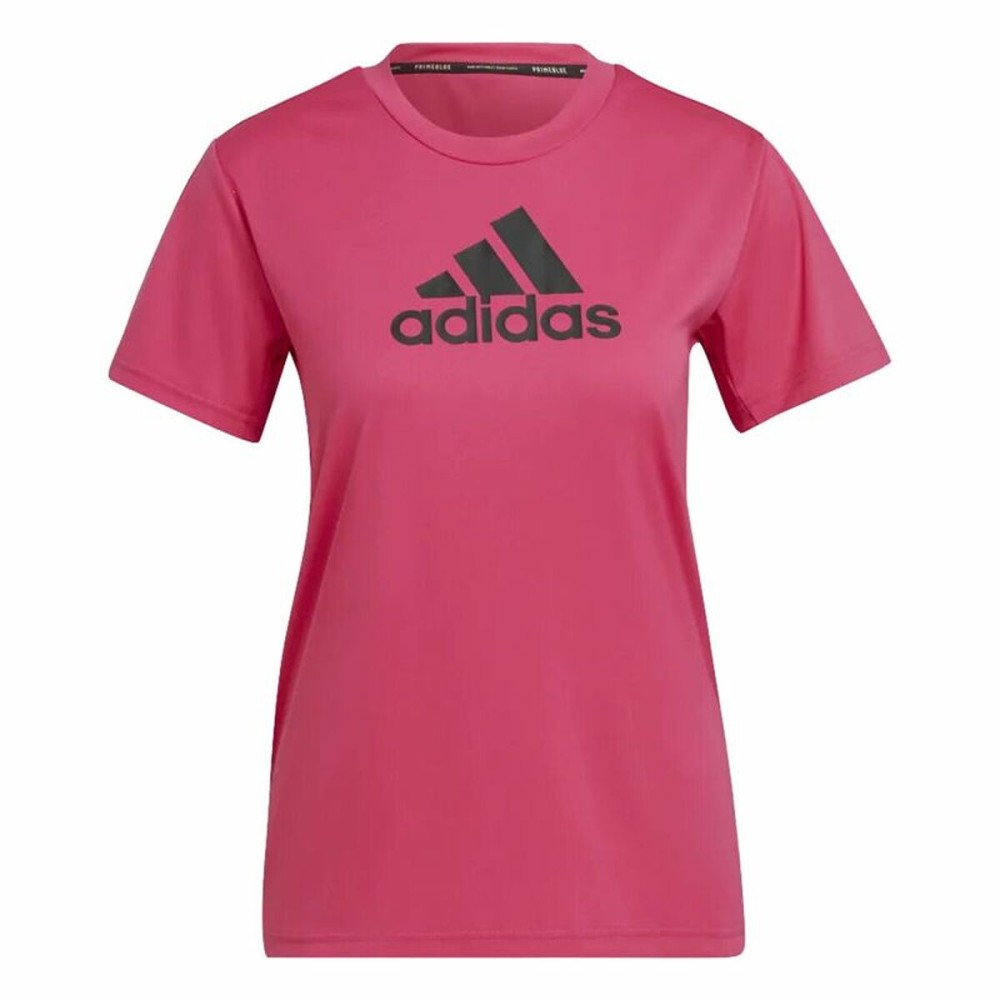 T-shirt à manches courtes femme Adidas Designed 2 Move Logo Fuchsia