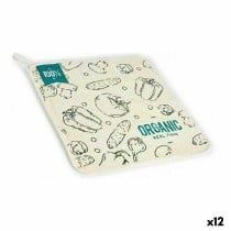 Kitchen Cloth Kinvara 1220 White Green 50 x 0,3 x 50 cm (12 Units)