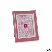 Cadre photo Verre Rose Plastique (6 Unités) (2 x 26 x 21 cm)