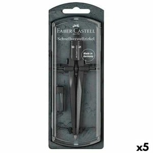 Boussole Faber-Castell Noir (5 Unités)