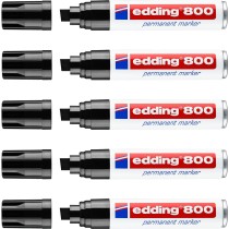 Permanent marker Edding 800 Black (5 Units)