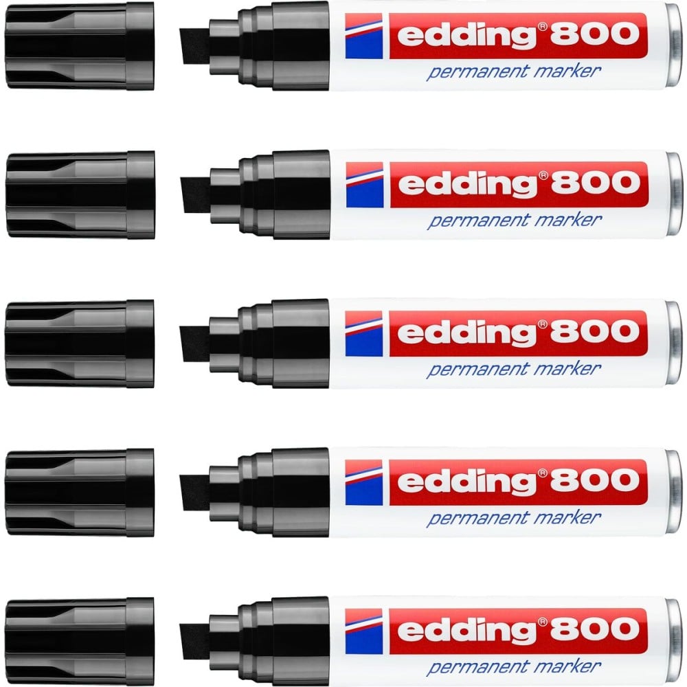 Marqueur permanent Edding 800 Noir (5 Unités)