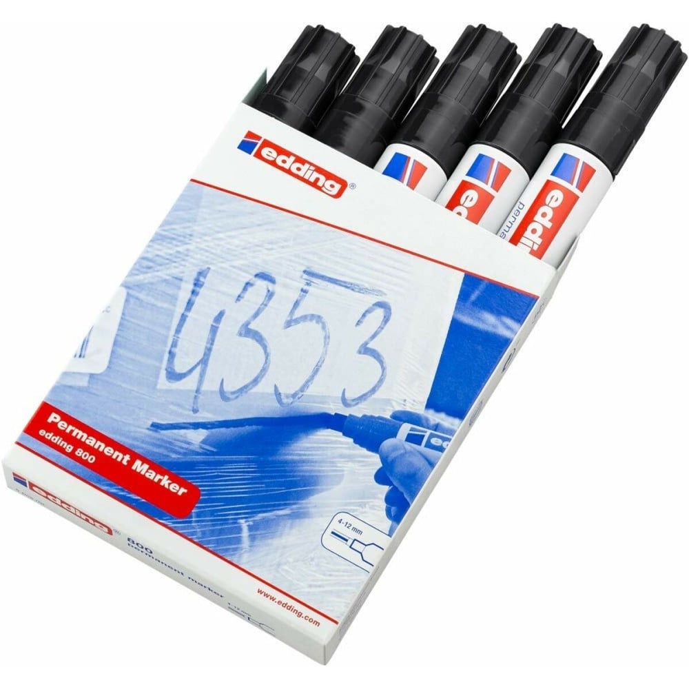 Permanent marker Edding 800 Black (5 Units)