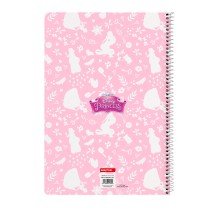 Notebook Disney Princess Magical Beige Pink A4 80 Sheets