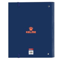 Reliure à anneaux Kelme Navy blue Orange Blue marine (27 x 32 x 3.5 cm)