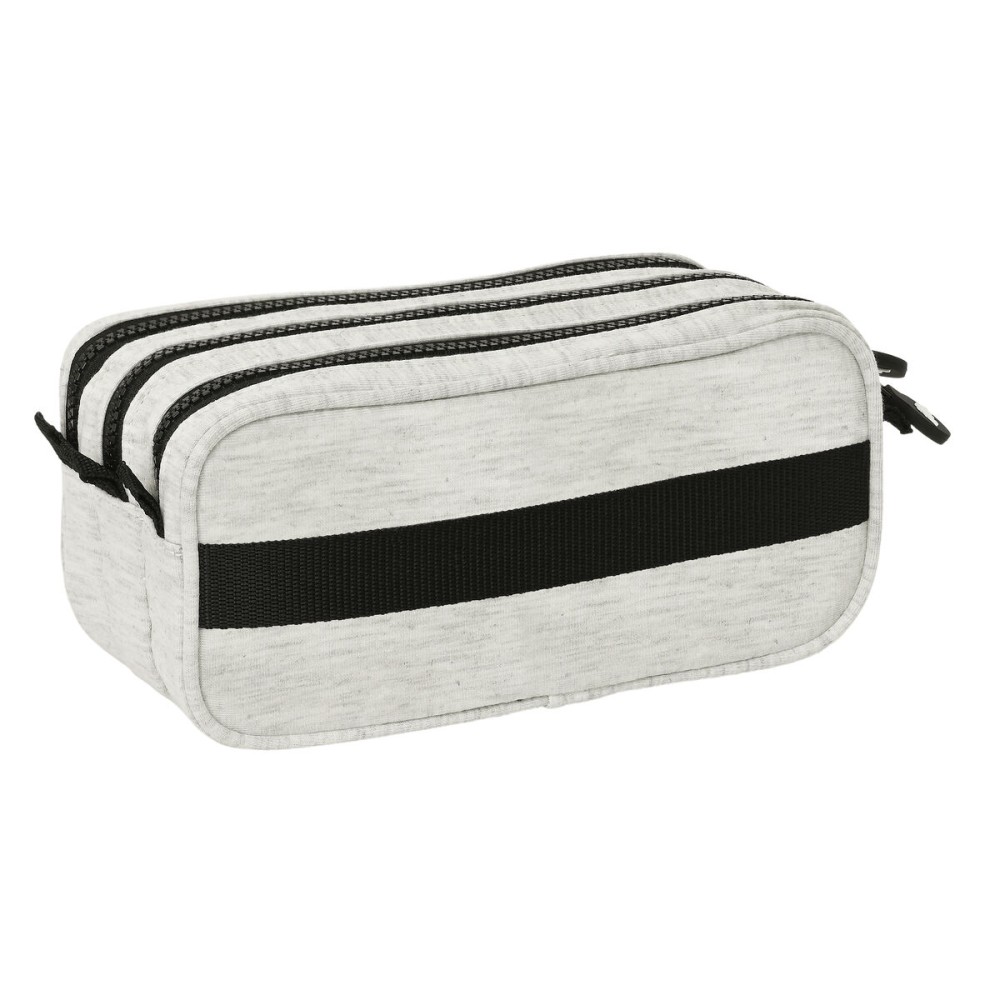 Dreifaches Mehrzweck-Etui Kappa Grey knit Grau (21,5 x 10 x 8 cm)