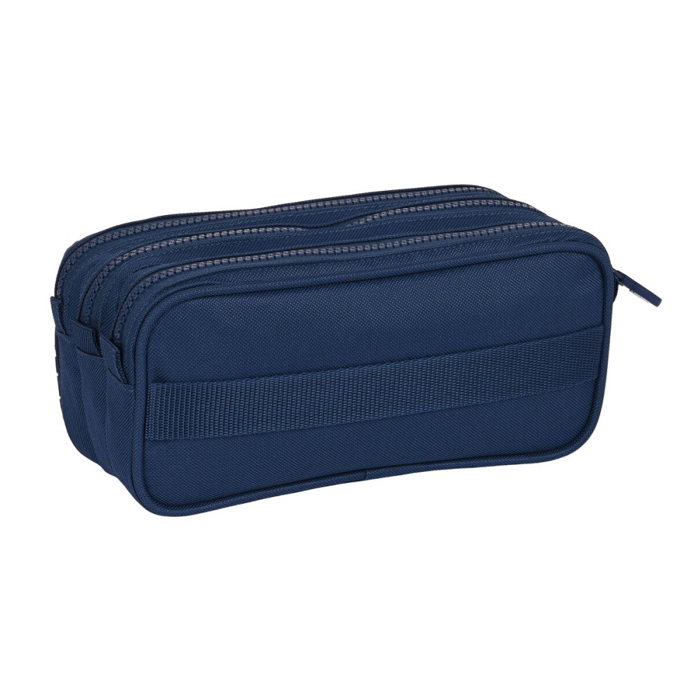 Trousse Fourre-Tout Triple Kappa Navy Blue marine (21,5 x 10 x 8 cm)