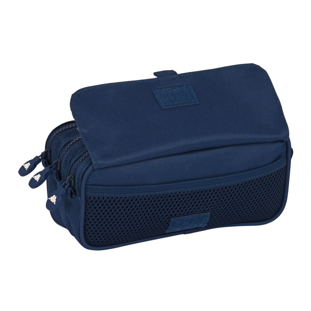 Dreifaches Mehrzweck-Etui Kappa Navy Marineblau (21,5 x 10 x 8 cm)