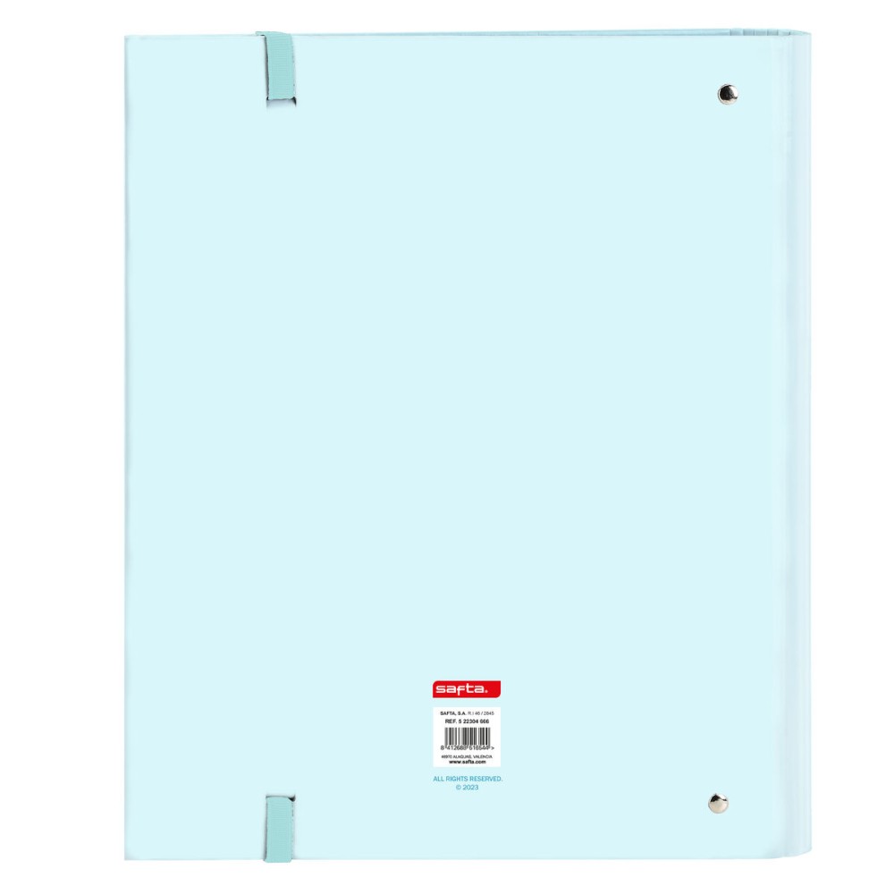 Ring binder Safta Celeste Sky blue (27 x 32 x 3.5 cm)