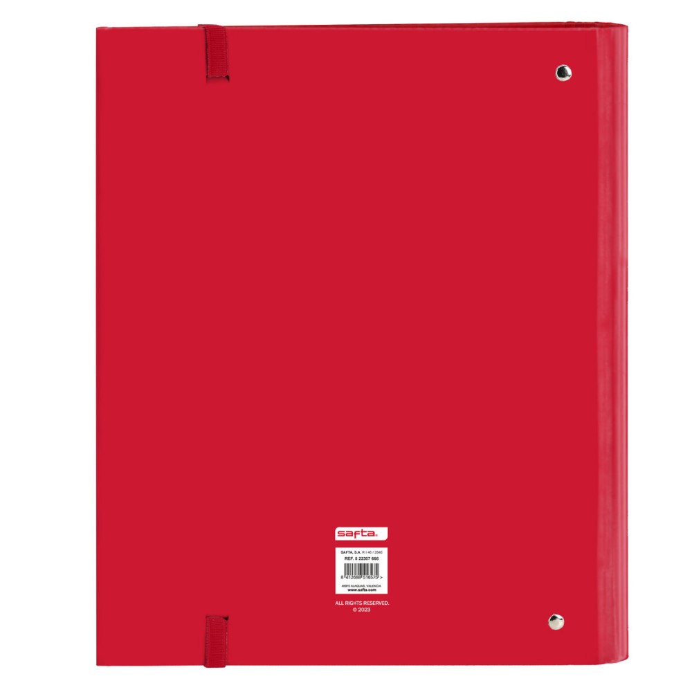 Ring binder Safta Rojo Red (27 x 32 x 3.5 cm)