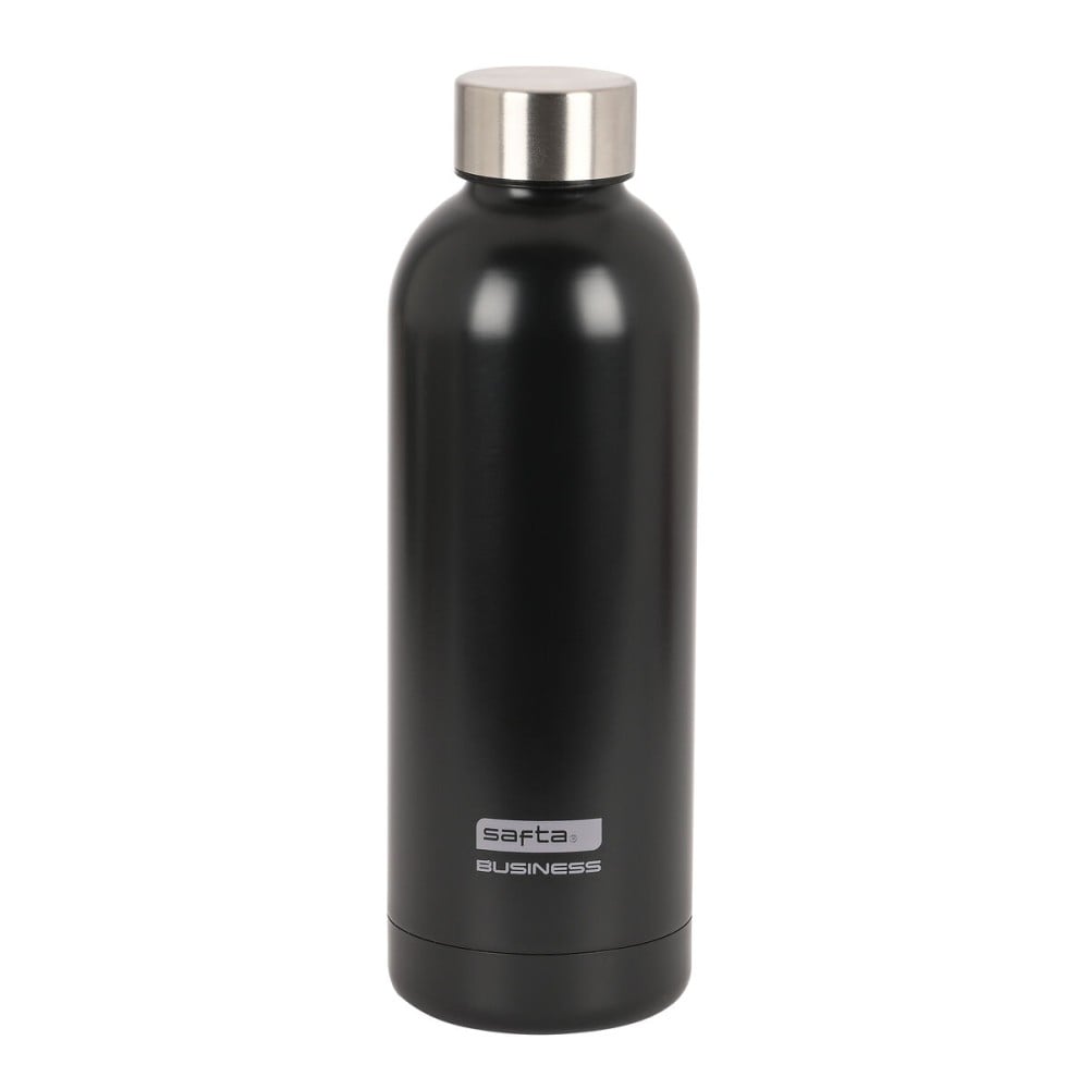 Thermoflasche aus Edelstahl Safta Black 500 ml Schwarz