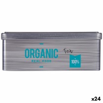 Boîte pour infusions Kinvara Organic Tea Gris Fer blanc 11 x 7,1 x 18 cm (24 Unités)