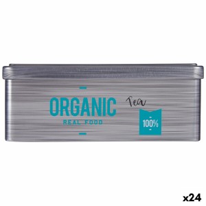Boîte pour infusions Kinvara Organic Tea Gris Fer blanc 11 x 7,1 x 18 cm (24 Unités)