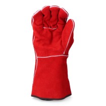 Gants de travail EDM Rouge Kevlar Coton Daim Soudeurs